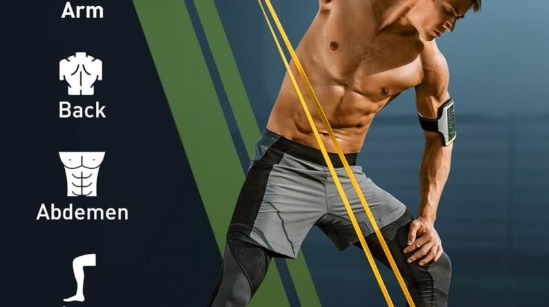 Dapofajo Resistance Bands for Working Out: 5-Level Anti-Snap Silicone Bands