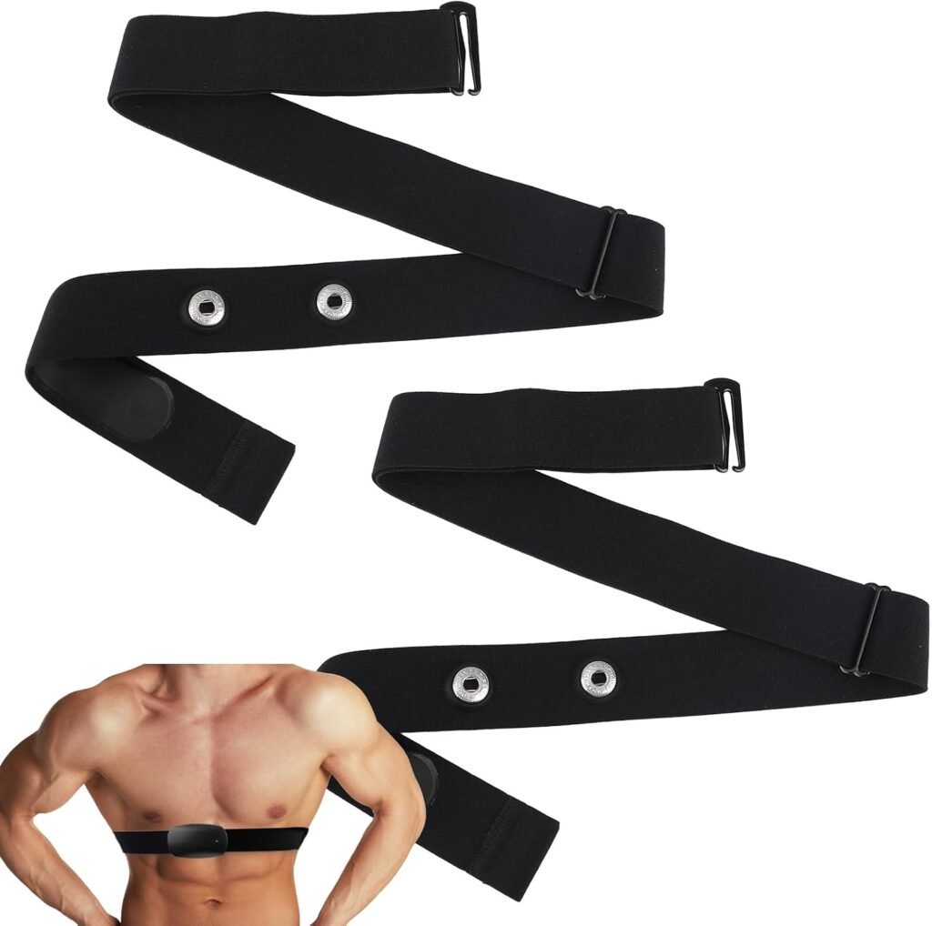 Heart Rate Monitor Chest Band for Polar H10 H9 H7, Adjustable Waterproof Replacement Chest Strap Compatible with Polar Garmin