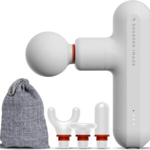 Sharper Image Powerboost Move Mini Percussion Massage Gun, Powerful & Quiet