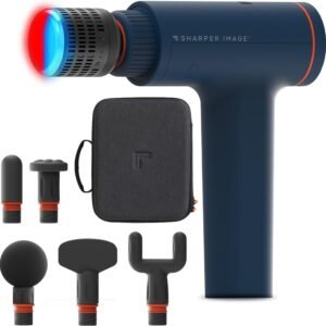 Sharper Image Powerboost Versa Heat & Cold Therapy Percussion Massage Gun