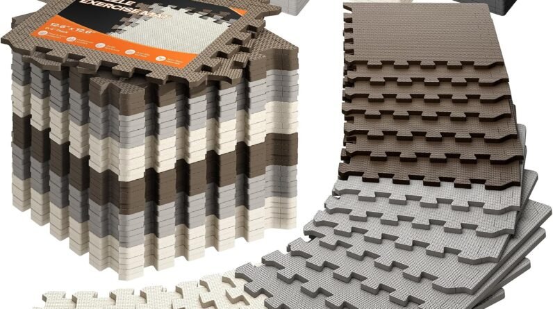 SUPERJARE Gym Floor Mats, EVA Foam Puzzle Exercise Mats Review