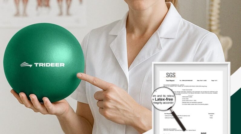 Trideer Exercise Ball for Physical Therapy, 9 Inch Pilates Ball