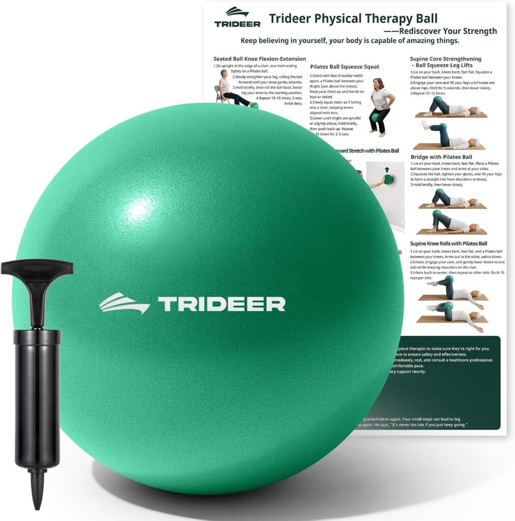 Trideer Exercise Ball for Physical Therapy, Inch Pilates Ball